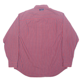 TOMMY HILFIGER Tommy Jeans Mens Shirt Red Check Long Sleeve L