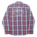 LEE Mens Shirt Red Check Long Sleeve 2XL