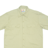 DICKIES Mens Plain Shirt Brown L