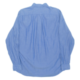 NAUTICA Classic Fit Mens Plain Shirt Blue Long Sleeve M