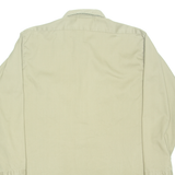 DICKIES Mens Plain Shirt Beige Long Sleeve L
