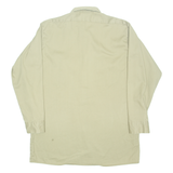 DICKIES Mens Plain Shirt Beige Long Sleeve L