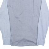 TOMMY HILFIGER Slim Fit Mens Plain Shirt Blue Long Sleeve S