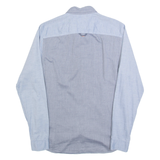 TOMMY HILFIGER Slim Fit Mens Plain Shirt Blue Long Sleeve S