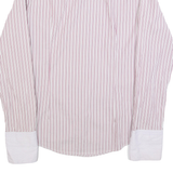 HUGO BOSS Slim Fit Mens Shirt Red Striped Long Sleeve M