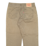LEVI'S 751 Mens Trousers Green Regular Straight W34 L28