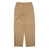 BOGNER Womens Knit Trousers Beige Relaxed Straight W26 L27