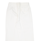 H&M Cropped Womens Trousers White Loose Straight W27 L22