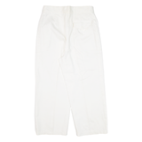H&M Cropped Womens Trousers White Loose Straight W27 L22