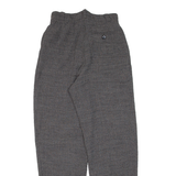 ERRENNO Womens Knit Trousers Grey Regular Tapered Wool W26 L29