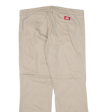 DICKIES Womens Trousers Beige Regular Bootcut W34 L26