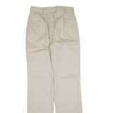 Womens Trousers Beige Regular Straight W27 L33
