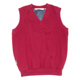 PRO COMFIA Sleeveless Mens Sweatshirt Red V-Neck S