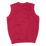 PRO COMFIA Sleeveless Mens Sweatshirt Red V-Neck S