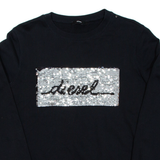 DIESEL Womens Sweatshirt Black S