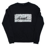 DIESEL Womens Sweatshirt Black S