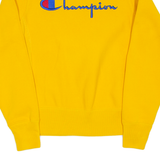 CHAMPION REVERSE WEAVE Mens Sweatshirt Yellow XS