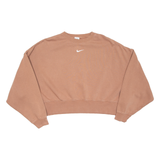 NIKE Cropped Womens Sweatshirt Brown L