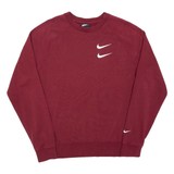 NIKE Mens Sweatshirt Maroon M