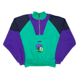 PUMA Womens Sweatshirt Purple 1/4 Zip M