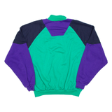 PUMA Womens Sweatshirt Purple 1/4 Zip M