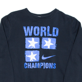 NIKE Mens Sweatshirt Blue L
