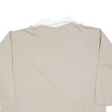 Flowers Womens Sweatshirt Beige Collared UK 24