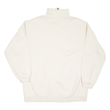 SWITCHER Womens Sweatshirt Beige 1/4 Zip XL