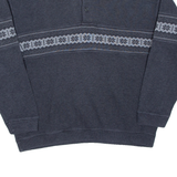 LIBERTY Mens Sweatshirt Grey Collared M