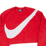 NIKE Cropped Womens Sweatshirt Red M