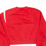 NIKE Cropped Womens Sweatshirt Red M