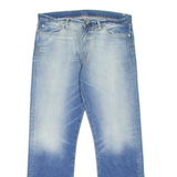 LEVI'S 504 Jeans Mens Blue Regular Straight Stone Wash W36 L32