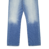 LEVI'S 504 Jeans Mens Blue Regular Straight Stone Wash W36 L32