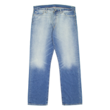 LEVI'S 504 Jeans Mens Blue Regular Straight Stone Wash W36 L32