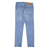 LEVI'S 512 BIG E Jeans Mens Blue Slim Tapered Stone Wash W31 L32