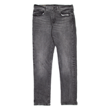 LEVI'S 502 Jeans BIG E Mens Grey Regular Tapered Stone Wash W31 L32