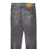 LEVI'S 502 Jeans BIG E Mens Grey Regular Tapered Stone Wash W31 L32