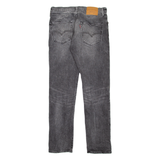LEVI'S 502 Jeans BIG E Mens Grey Regular Tapered Stone Wash W31 L32