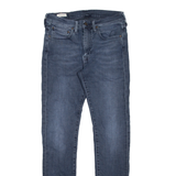 LEVI'S 519 BIG E Jeans Mens Blue Slim Skinny Stone Wash W28 L32