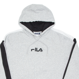FILA Womens Grey Hoodie Pullover L