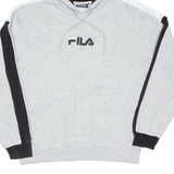 FILA Womens Grey Hoodie Pullover L
