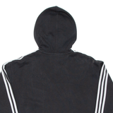 ADIDAS Cropped Womens Black Hoodie Pullover UK 10