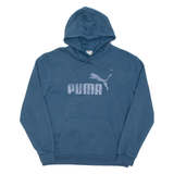 PUMA Mens Blue Hoodie Pullover L