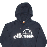 ELLESSE Cropped Womens Black Hoodie Pullover UK 8
