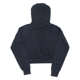 ELLESSE Cropped Womens Black Hoodie Pullover UK 8