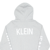 CALVIN KLEIN JEANS Cropped Womens Grey Hoodie Pullover L