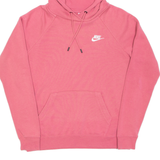 NIKE Womens Pink Hoodie Pullover S