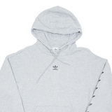 ADIDAS Womens Grey Hoodie Pullover UK 8