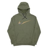 NIKE Mens Green Hoodie Pullover S