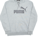 PUMA Mens Grey Hoodie Pullover S